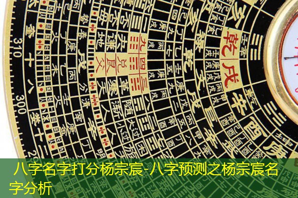  八字名字打分杨宗宸-八字预测之杨宗宸名字分析