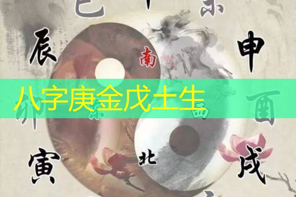  八字庚金戊土生