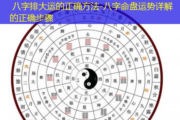  八字排大运的正确方法-八字命盘运势详解的正确步骤