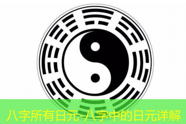  八字所有日元-八字中的日元详解
