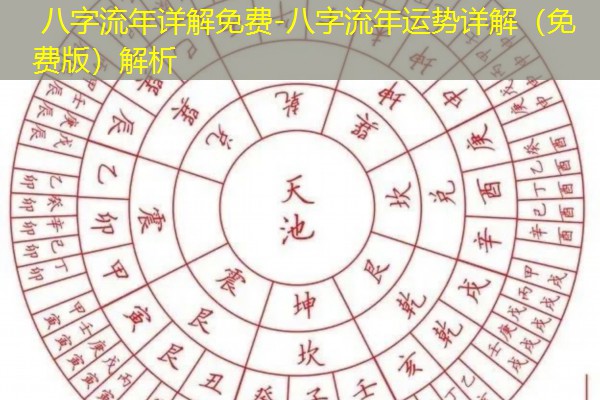  八字流年详解免费-八字流年运势详解（免费版）解析