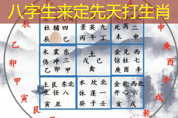  八字生来定先天打生肖