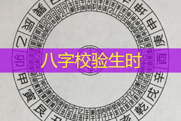  八字校验生时
