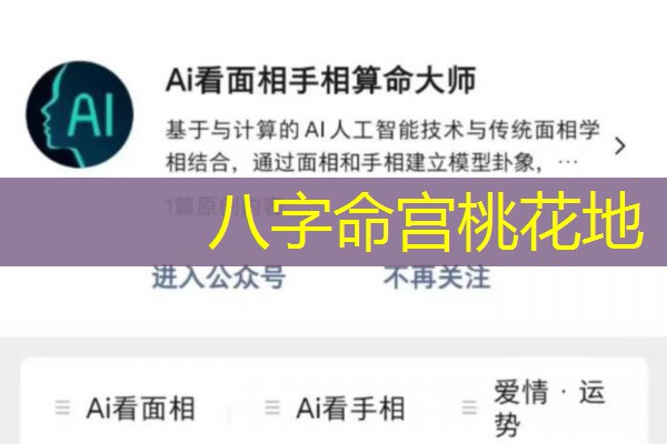  八字命宫桃花地
