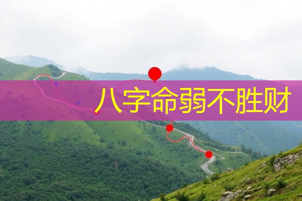  八字命弱不胜财
