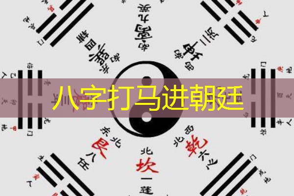  八字打马进朝廷
