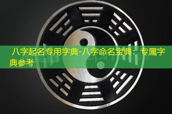  八字起名专用字典-八字命名宝典：专属字典参考