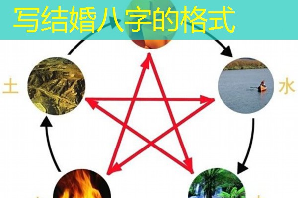  写结婚八字的格式